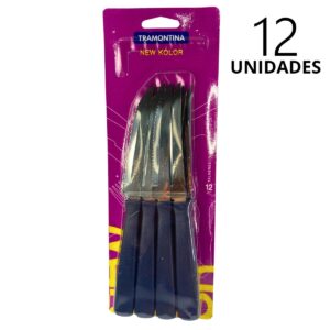 Cuchillo cabo azul tramontina 12 unidades