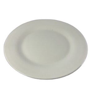 Plato de loza blanco llano 23 cm