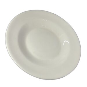 Plato loza blanco hondo 23 cm